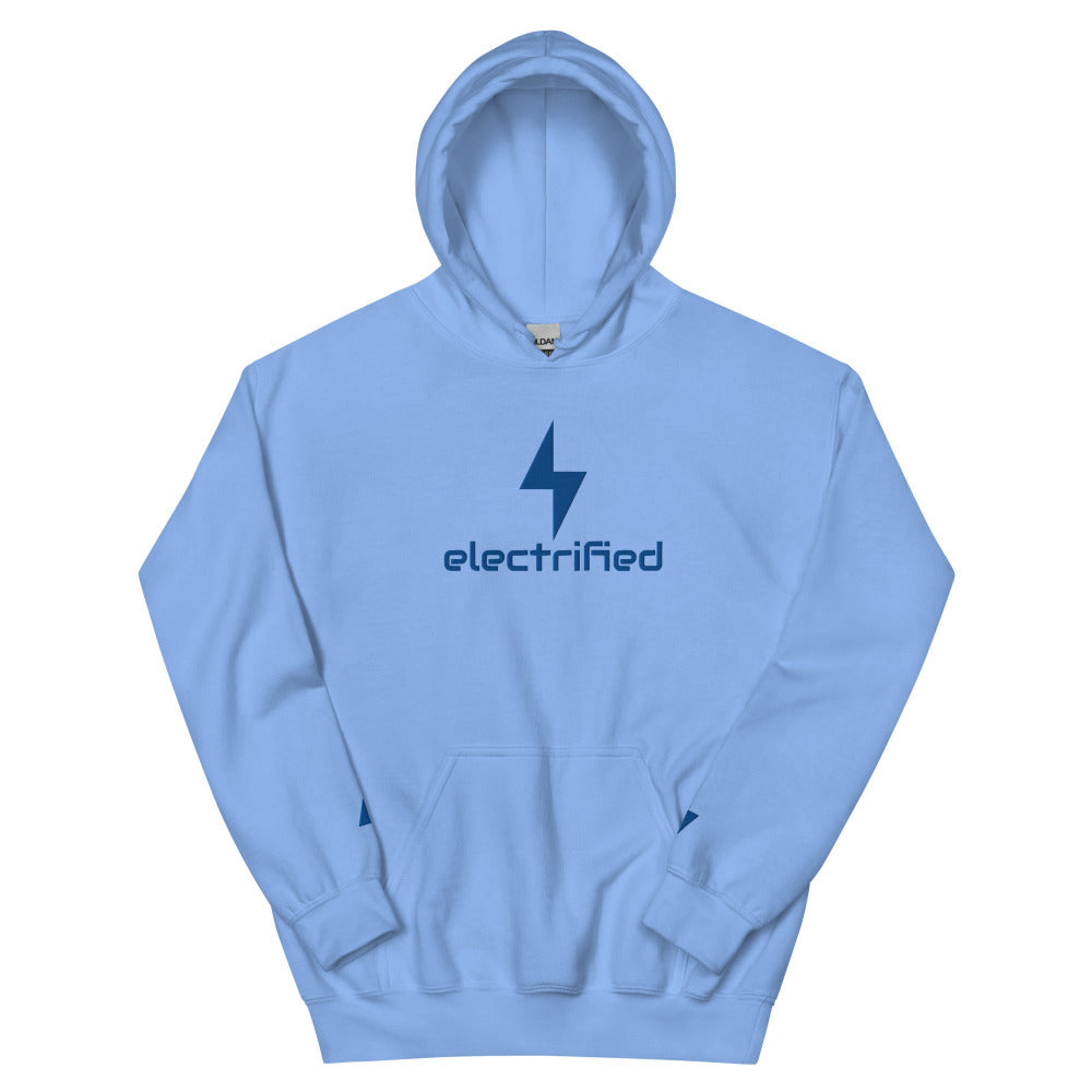 Electrified Embroidered Hoodie - Carolina Blue Color - https://ascensionemporium.net